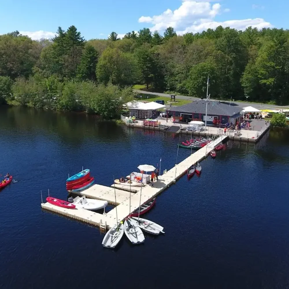 Aerial View of Hopkinton Boathouse